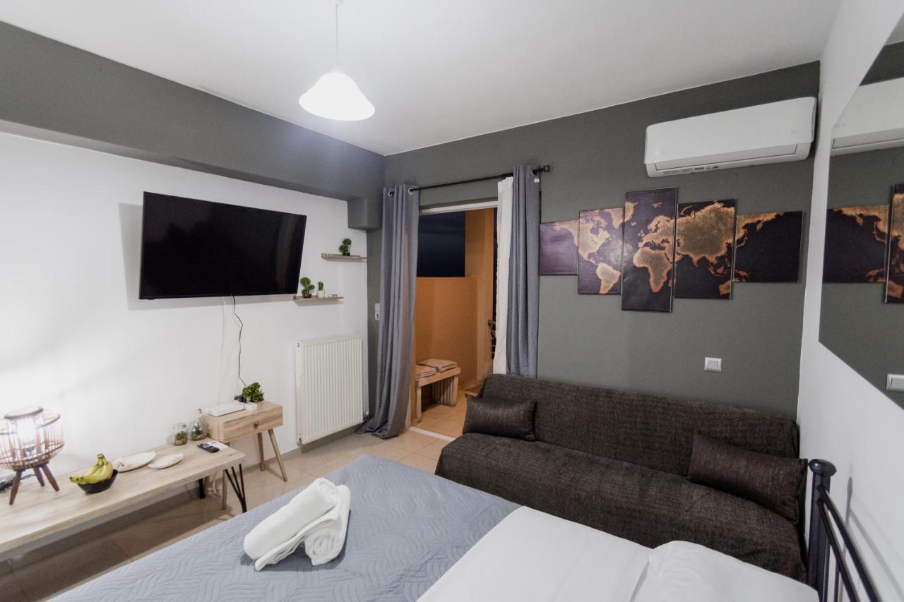 Pavlos Standard Studio With Sea View 罗希姆诺 外观 照片