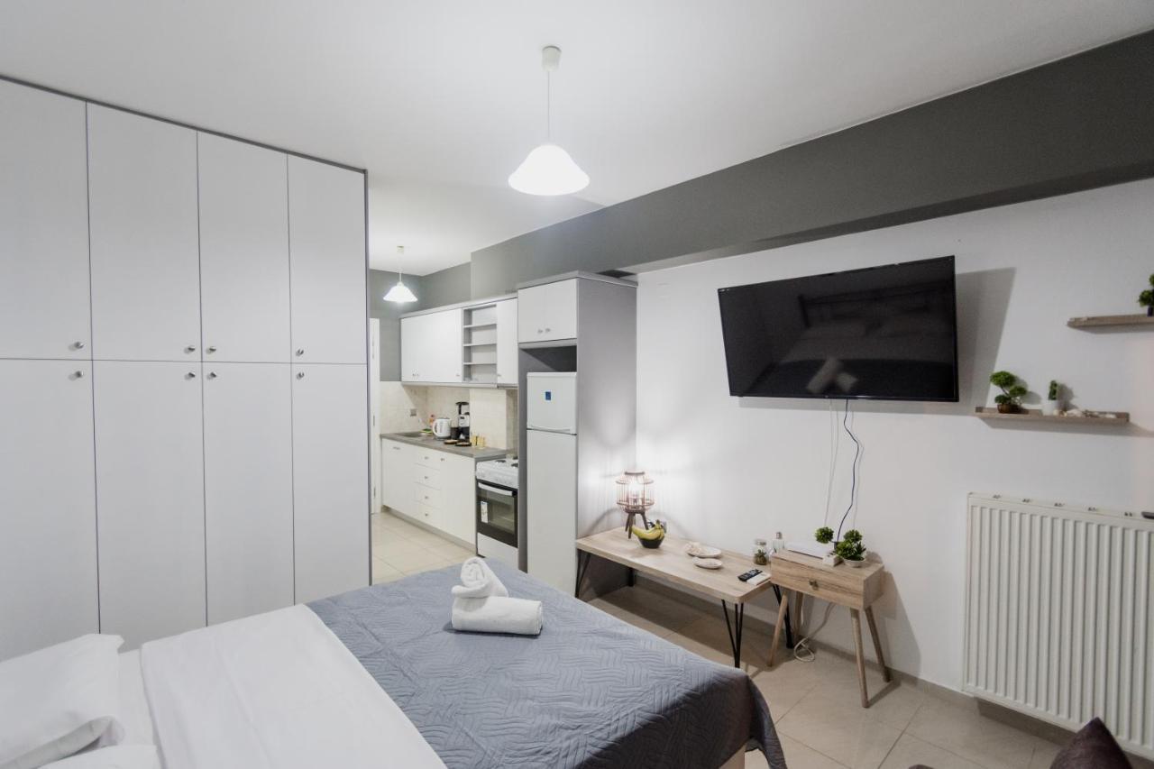 Pavlos Standard Studio With Sea View 罗希姆诺 外观 照片